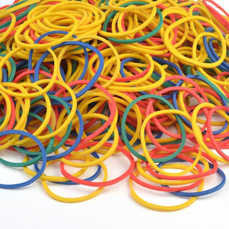 Nydotd 1000pcs Rubber Bands, Small Colorful Money Rubber Bands Bulk 2.5cm 1 inch Bank Paper Bills Dollars Elastic Stretchable Bands Strong Elastic Loop Office Supplies General Purpose Rubber Band - Image 3